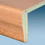 Oberfläche einer HPL-Stufe